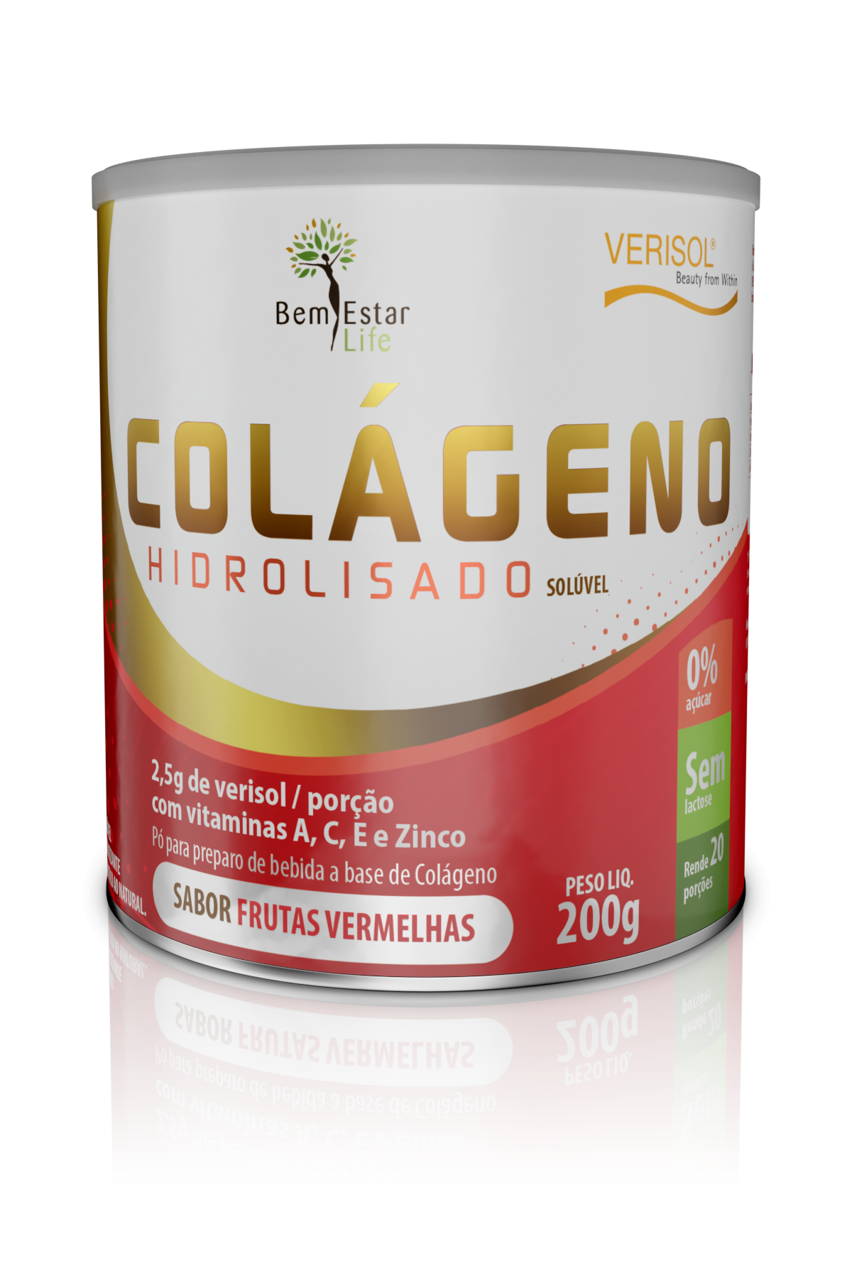 COLAGENO EM PO COM VERISOL ´SABOR FRUTAS VERMELHAS