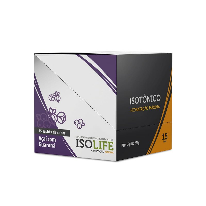 ISO LIFE ISOTONICO DE AÇAI COM GUARANAR - 15 SACHET