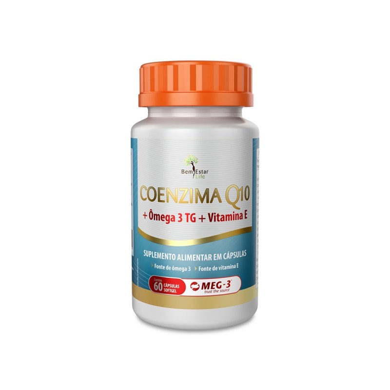 COENZIMA Q10 + OMEGA 3 TG + VITAMINA E, 60 CAPSULAS